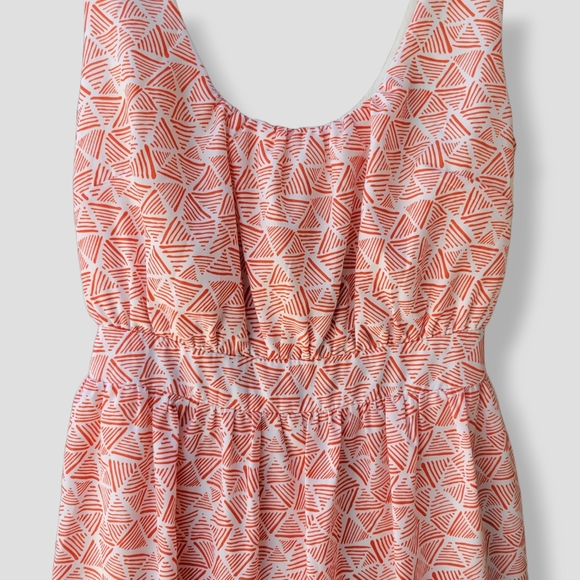 ANNABELLA Peekaboo Back Sundress Red Orange - Picture 4 of 13